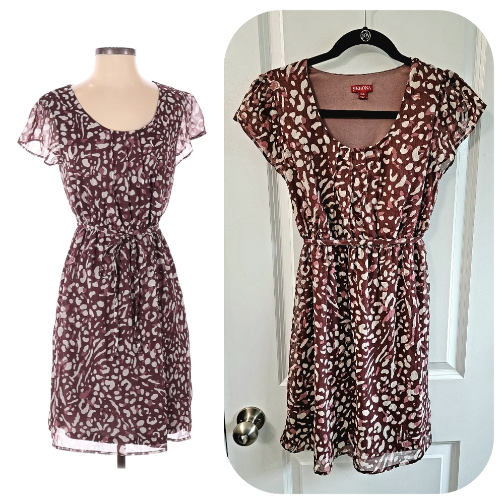 Merona Boho Burgundy Dress
